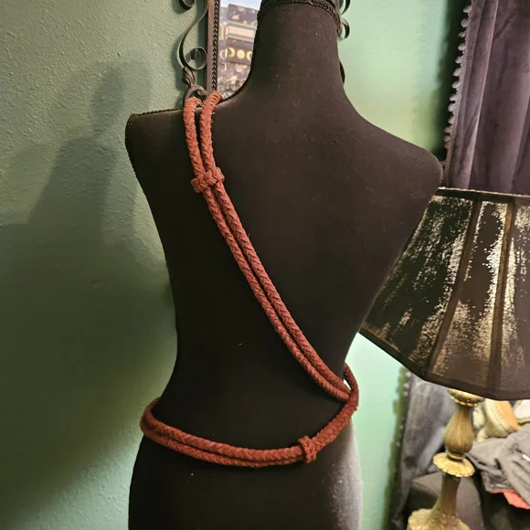 Ralph Lauren Brown Suede with Gold Ring - Picture 4 of 6